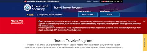 gov account at https://secure. . Ttp global entry login